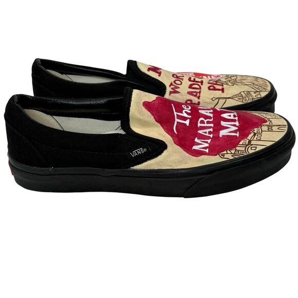 Vans x Harry Potter Marauder’s Map Slip-On Shoes Men’s 7.5 Women’s 9 NWOT - Picture 2 of 9